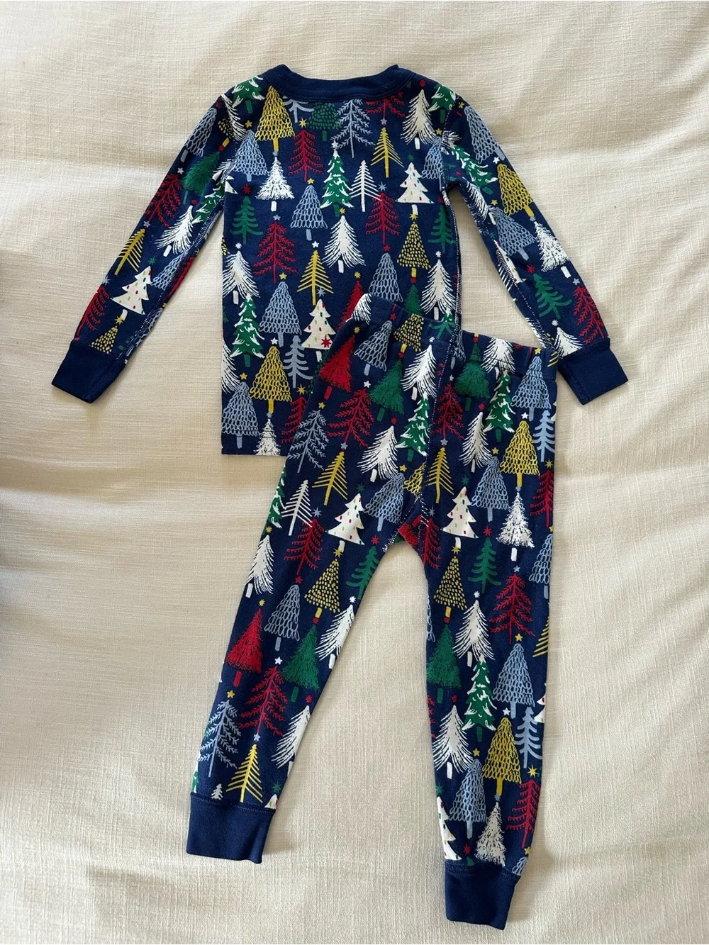 Hanna Andersson Unisex Christmas Tree Forest Long Pajama Set